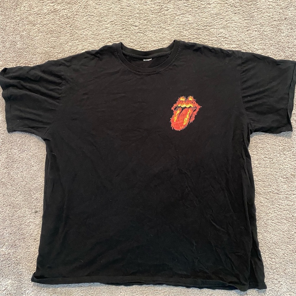 The Rolling Stones 2016 Tour Tee Flames Vegas T-mobile Arena Rock Music Adult 2X